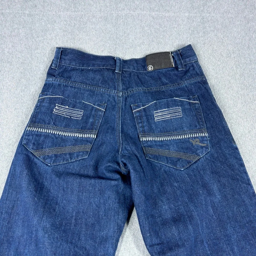 Vintage Rocawear Jeans Mens 32x29 Blue Dark Wash‎ Cotton Classic Baggy Y2K